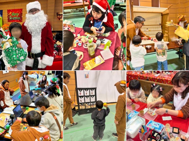 一般社団法人チョイふる主催の「Christmas in the City Tokyo」。子供が遊んでいる様子。