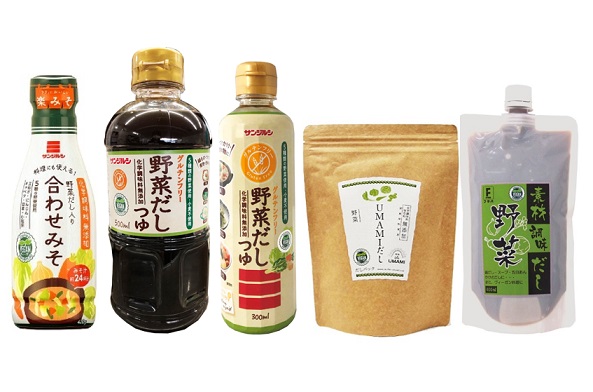 ヴィーガン認証取得のだしが続々登場～㈱フタバ、サンジルシ醸造㈱～