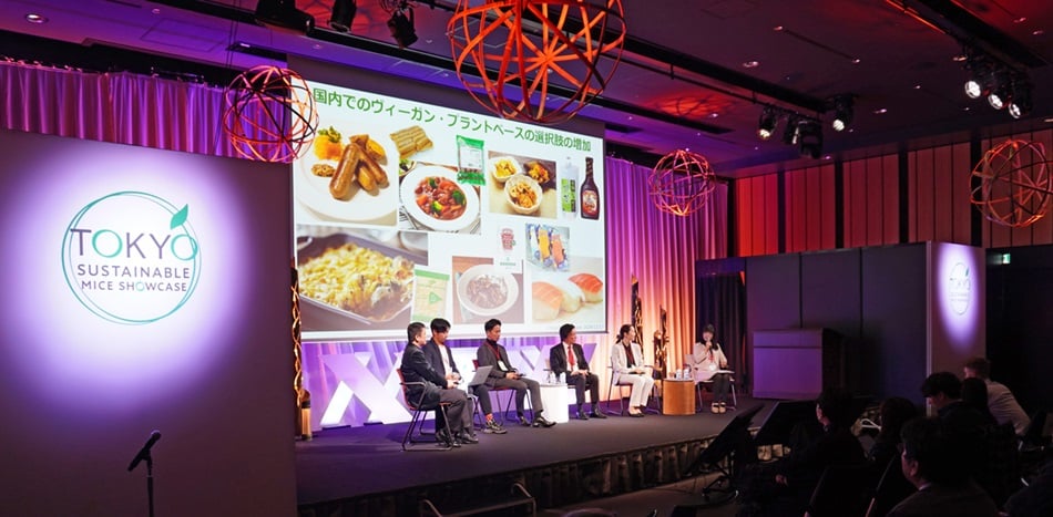 Showcase organized by Tokyo Convention & Visitors Bureau introducing vegan options for sustainable MICE
