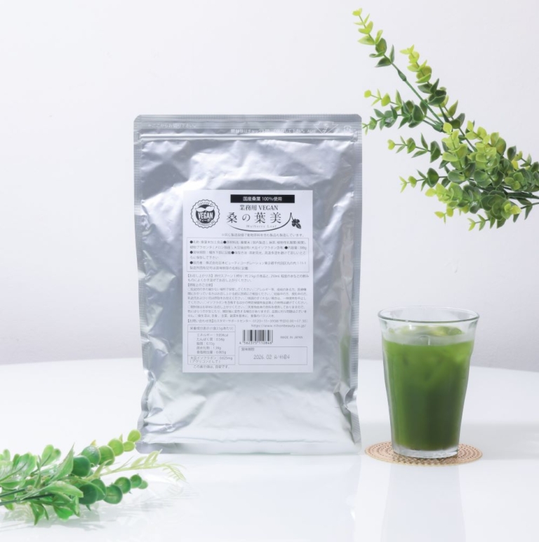 “Kuwa no Ha Bijin” green juice served on the day