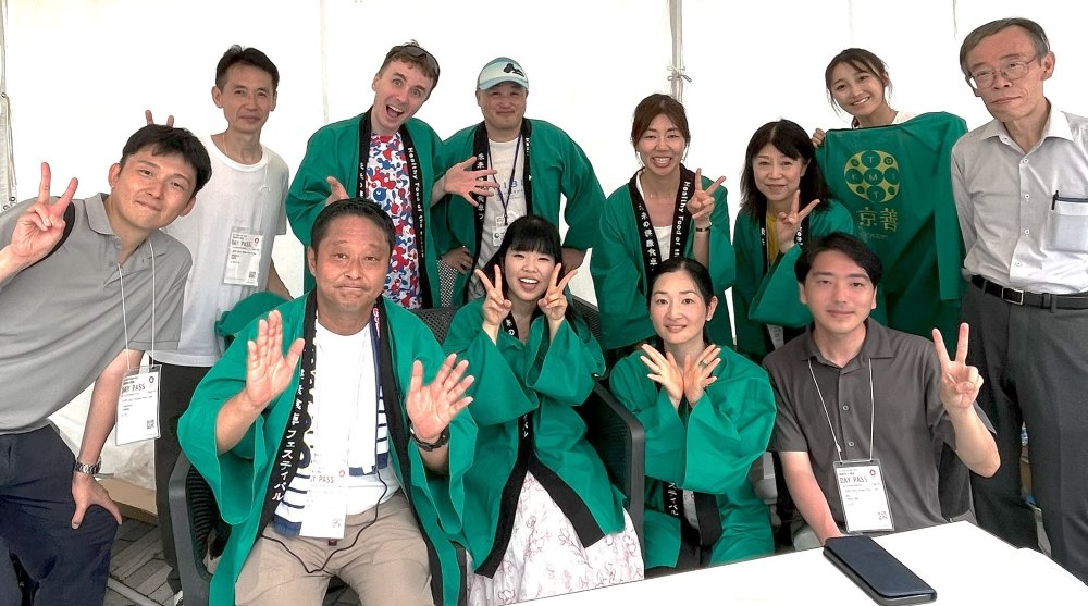 Kyozen and VegeProject teams at the vegan event of the Osaka-Kansai Expo