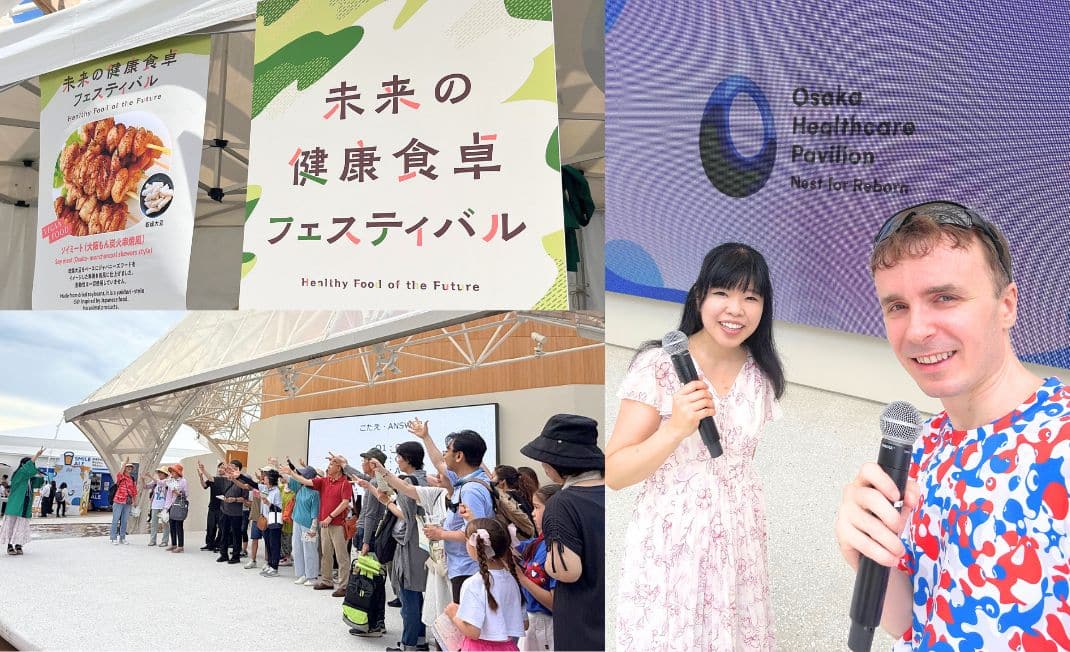 Vegan event held at the Osaka-Kansai Expo. VegeProject energized the Reborn Stage at the Osaka Healthcare Pavilion.