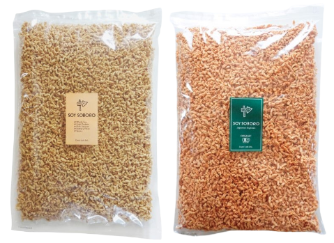 Vegan-certified product: soy soboro