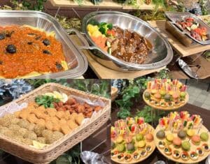 「ヴィーガンビュッフェ」の一例